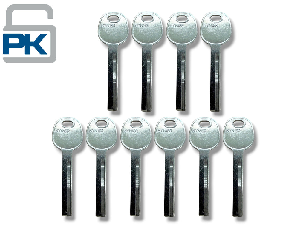 HY18R - Hyundai Metal Key Blank (Aftermarket) (10 Pack)