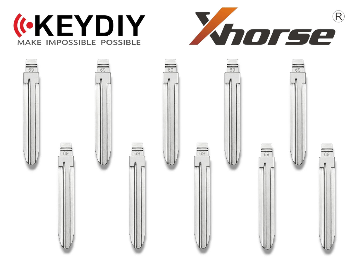 10x Xhorse Keydiy Universal Flip Key Remote Key Blades GM B110 TOY43R