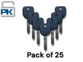 B111 / B111PT GM Transponder Key Without Shoulder (Chip 46 Circle+)(Aftermarket) (25 Pack)