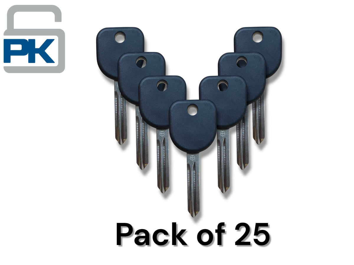 B111 / B111PT GM Transponder Key Without Shoulder (Chip 46 Circle+)(Aftermarket) (25 Pack)
