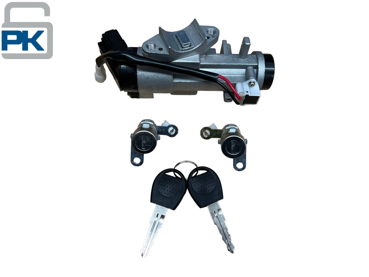 2004-2008 Aveo Ignition Lock Assembly & Door Lock Cylinder Set Matched 2 Keys New