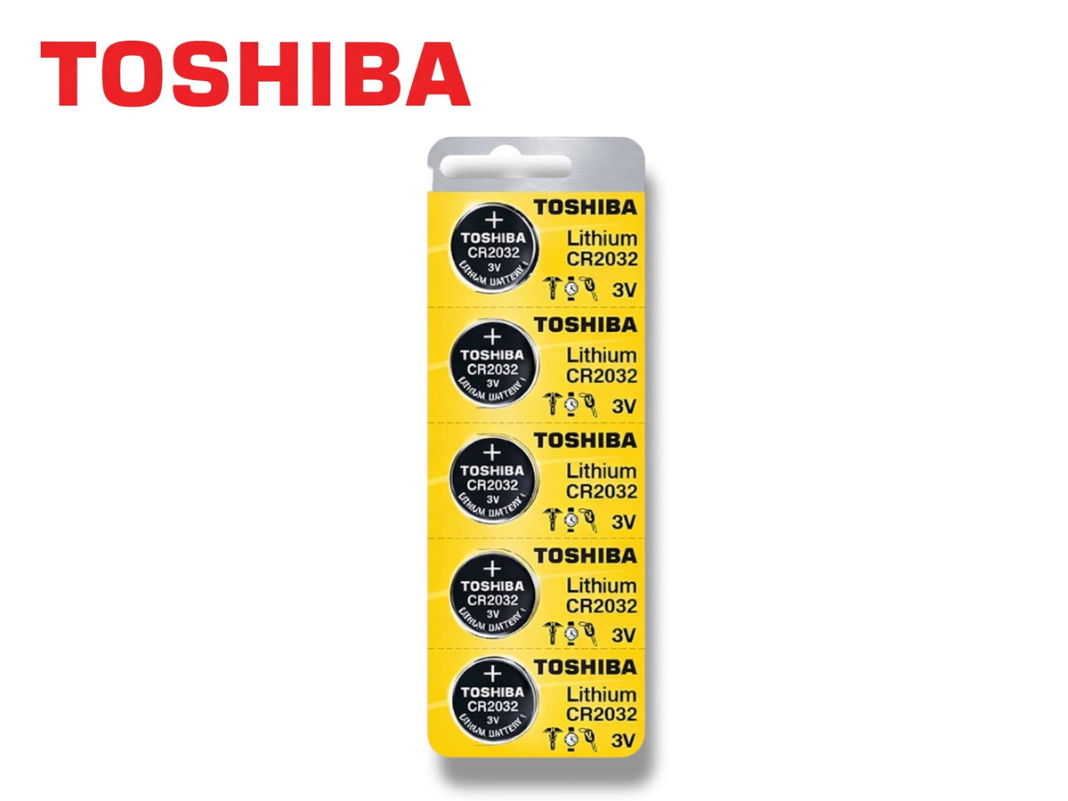 Toshiba - CR2032 - 3V Lithium Battery (5 Pack)