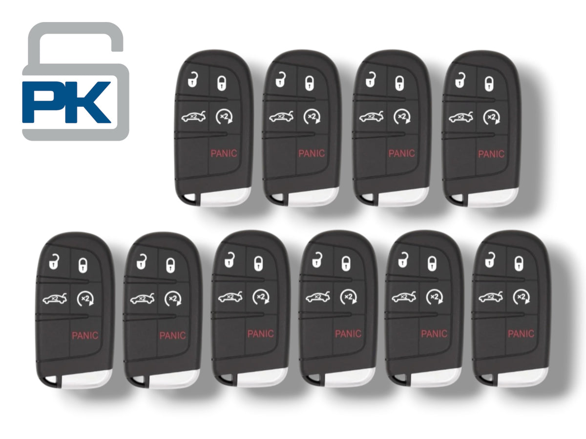 19-23 Chrysler Dodge Charger Challenger Smart Key 5 Btn M3M-40821302 / 4A Chip (10 Pack)