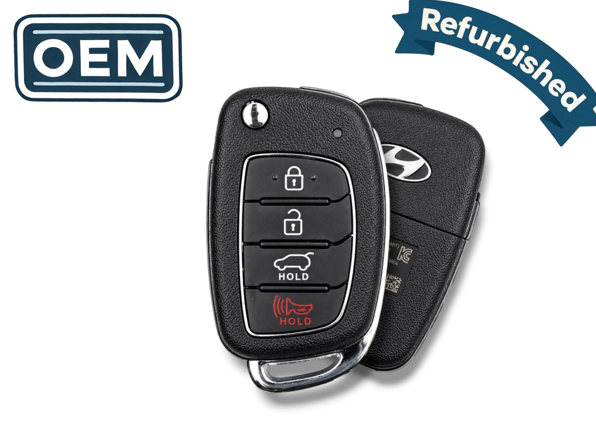 15-19 Hyundai Santa Fe Flip Key 4-Button PN: 95430-2W110 / TQ8-RKE-4F31 (OEM Refurb)