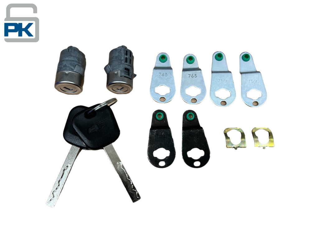 2015-2022 GM Express Savannah Door Lock Cylinder Pair Set 2 Keys OEM New