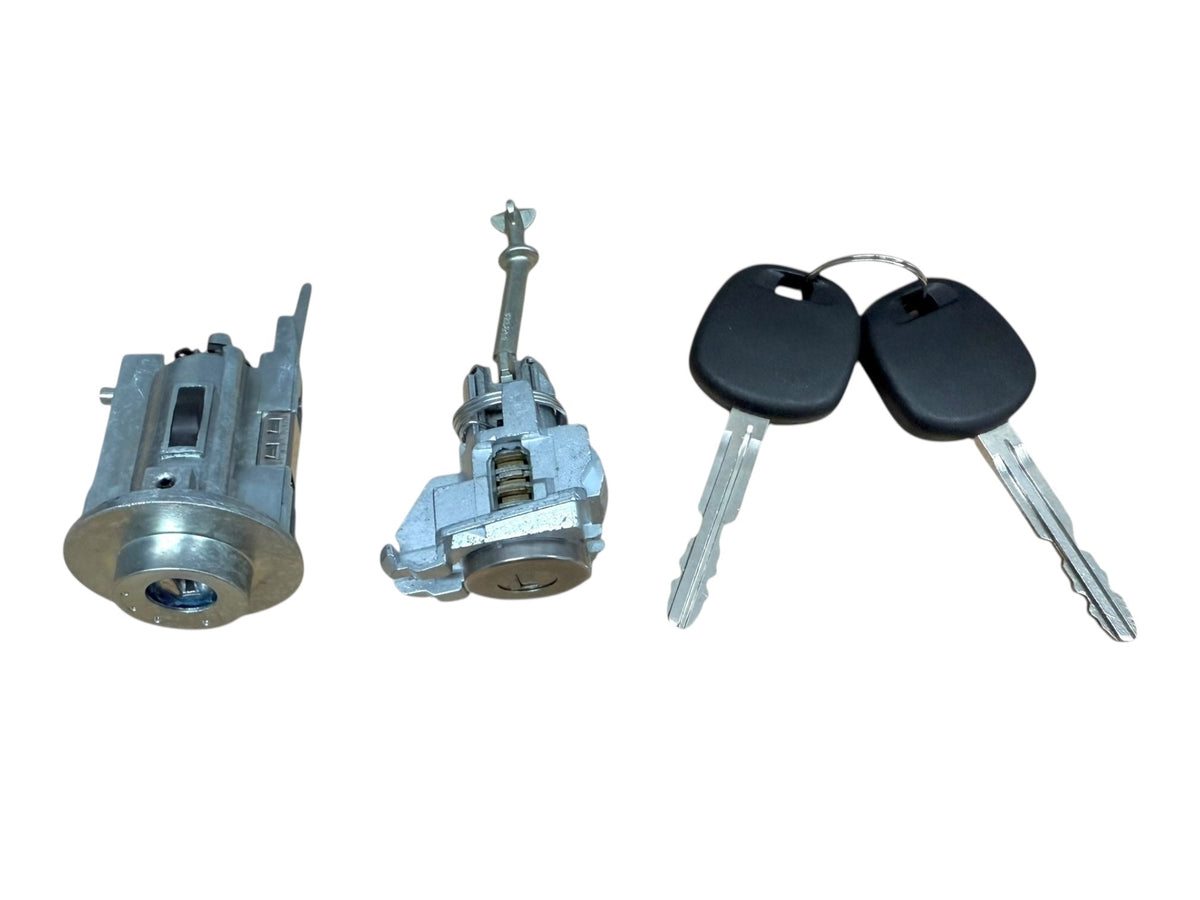 03-06 Toyota Camry Ignition & Door Lock Cylinder Set 2 Chip Keys New (Keyed Alike)