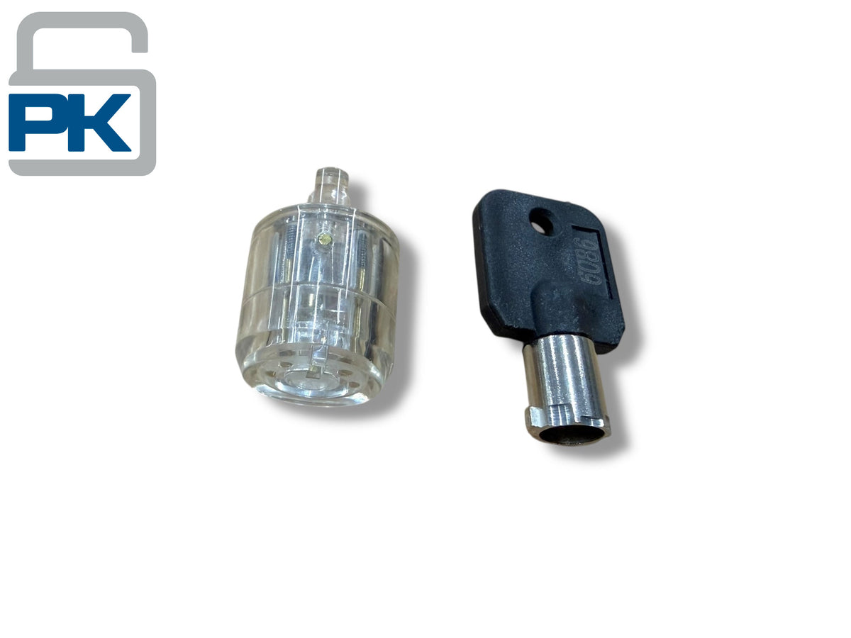 Transparent 7-Pin Tubular Practice Lock