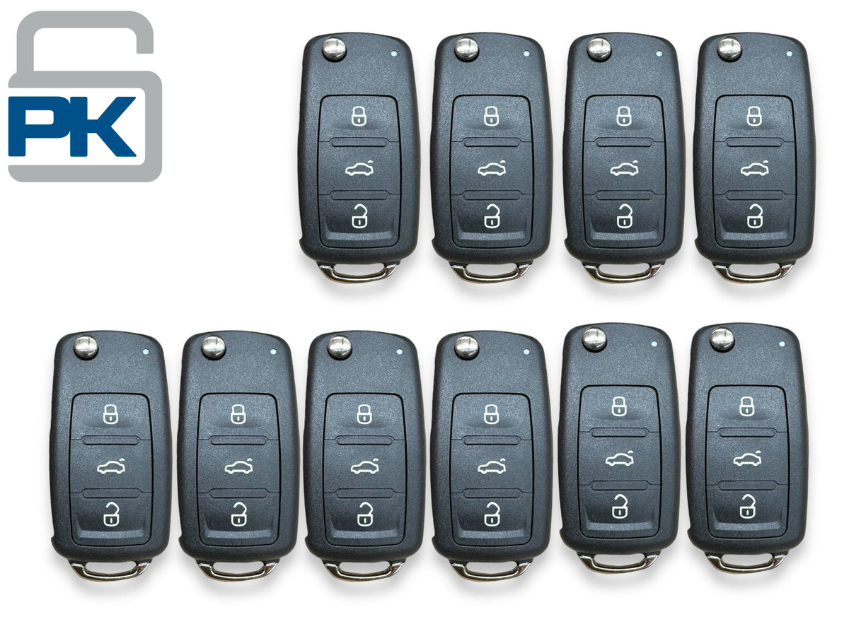 17-18 Volkswagen Flip Key Shell NBGFS93N / PN: 5KO837202AD (Aftermarket)(10 Pack)