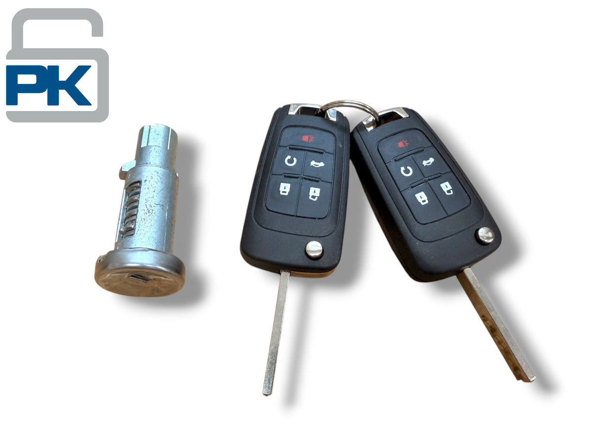 10-16 GM Camaro Cruze Ignition Lock Cylinder With 5-Button Remotes PN: 20766607