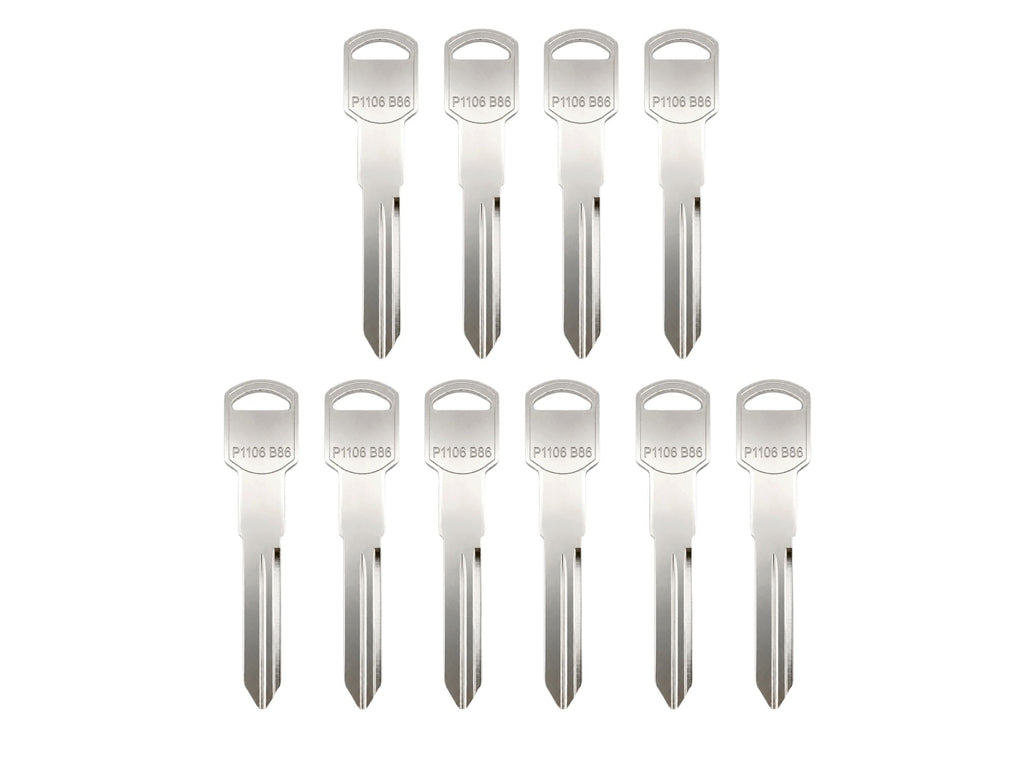 B86 / P1106 - GM Metal Key Blank (Aftermarket) (10 Pack)