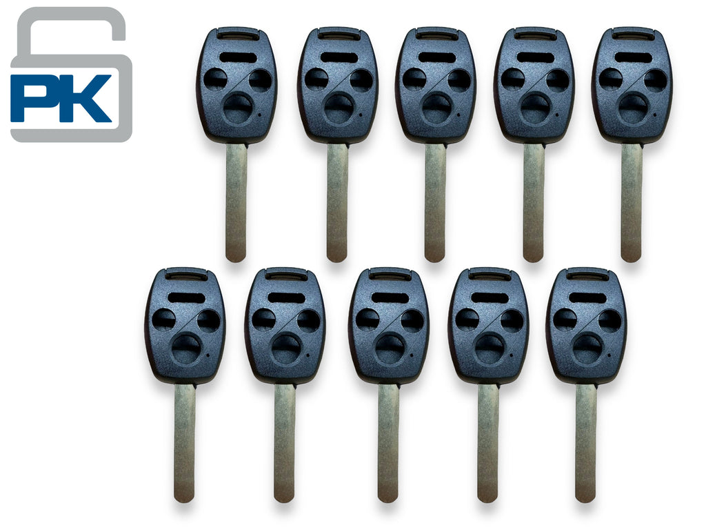 2006-2014 Honda HO01 4 Button Key Shell No Chip Slot MLBHLIK-1T (10 Pack)