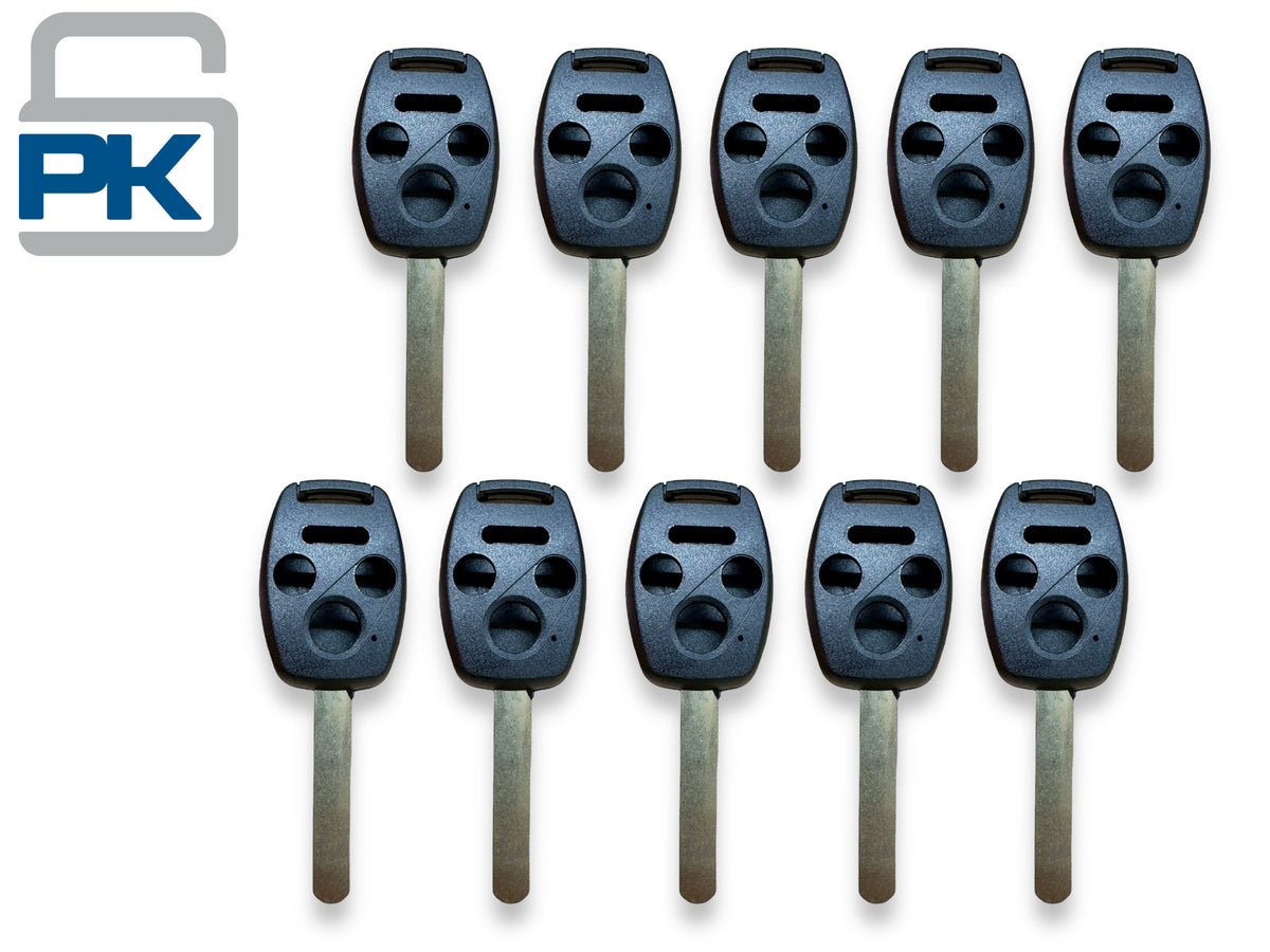 2006-2014 Honda HO01 4 Button Key Shell No Chip Slot MLBHLIK-1T (10 Pack)