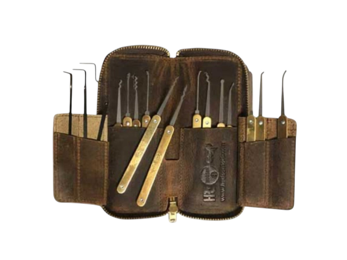 HPC - 16 Pieces - Renegade Lock Pick Set With Leather Case