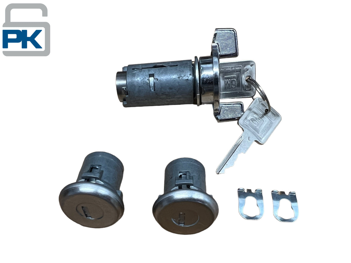 1979 & Up C/K Silverado Blazer Ignition & Door Lock Cylinder Set 2 Keys New