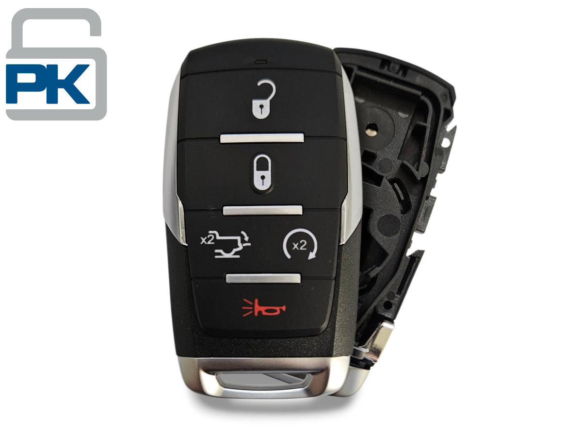 19-24 Ram 1500 Smart Key SHELL 5-Button PN: 68291691AD / OHT-4882056 (Aftermarket)