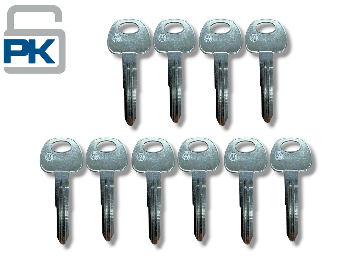 HY16 - Hyundai Kia Metal Key Blank (Aftermarket) (10 Pack)