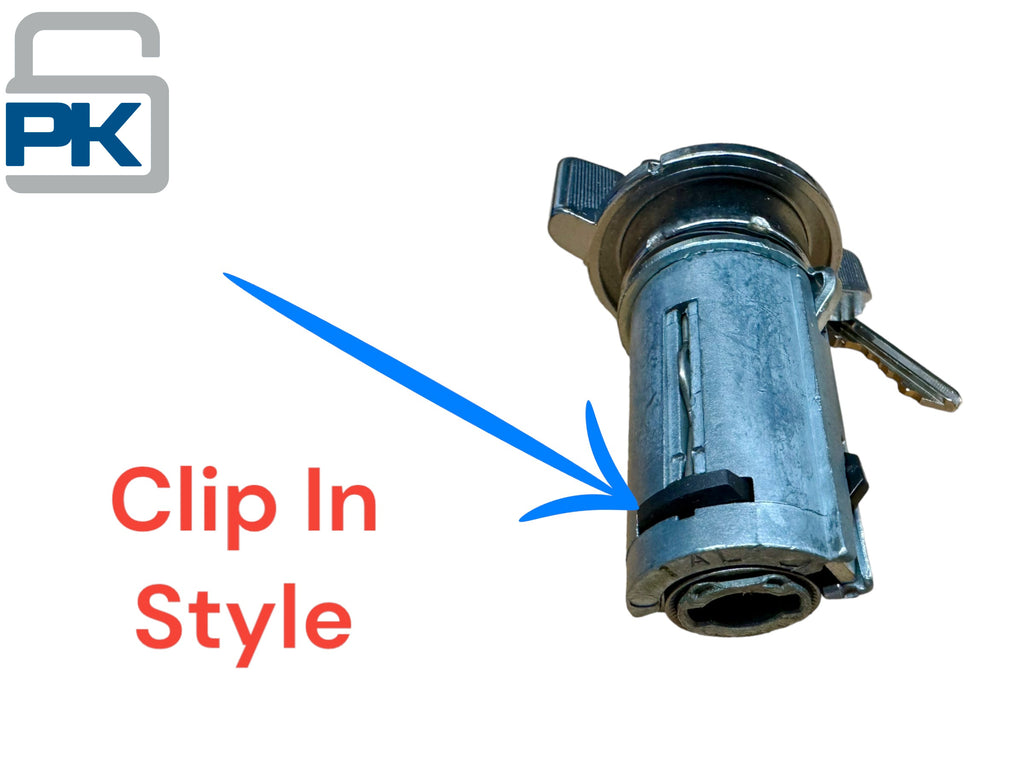 1969 & Up GM Ignition Lock Cylinder 2 Keys New (Clip In)