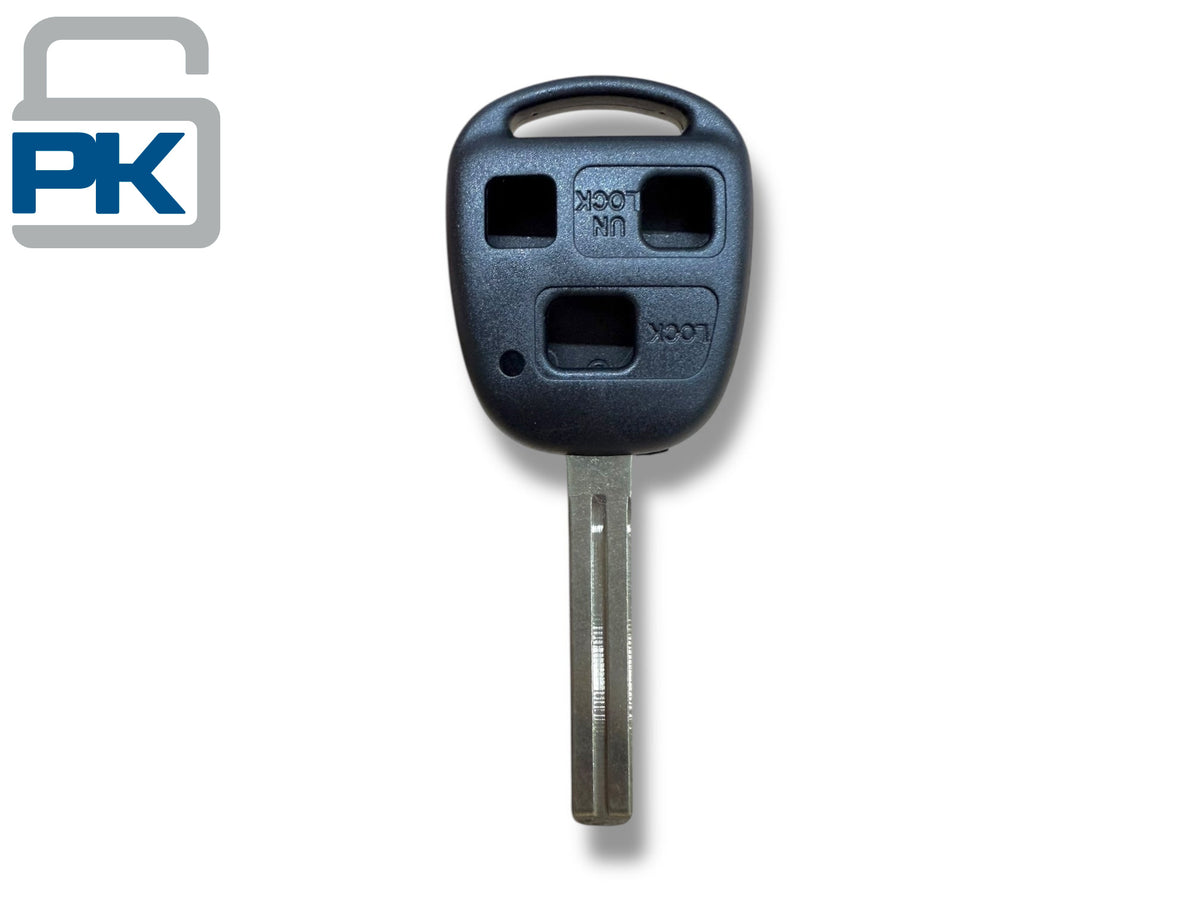 97-01 Lexus Remote Head Key Shell 3-Button TOY40 / HYQ12BBT / HYQ1512V (Aftermarket)