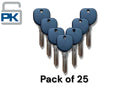 25 x B111 / B111PT GM Transponder Key (Chip 46 Circle+)(Aftermarket) (25 Pack)
