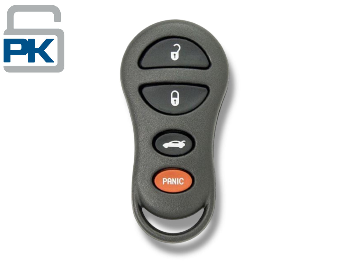 98-11 Chrysler Dodge Keyless Entry Remote 4-Button PN: 04759008AA / GQ43VT9T (Aftermarket)