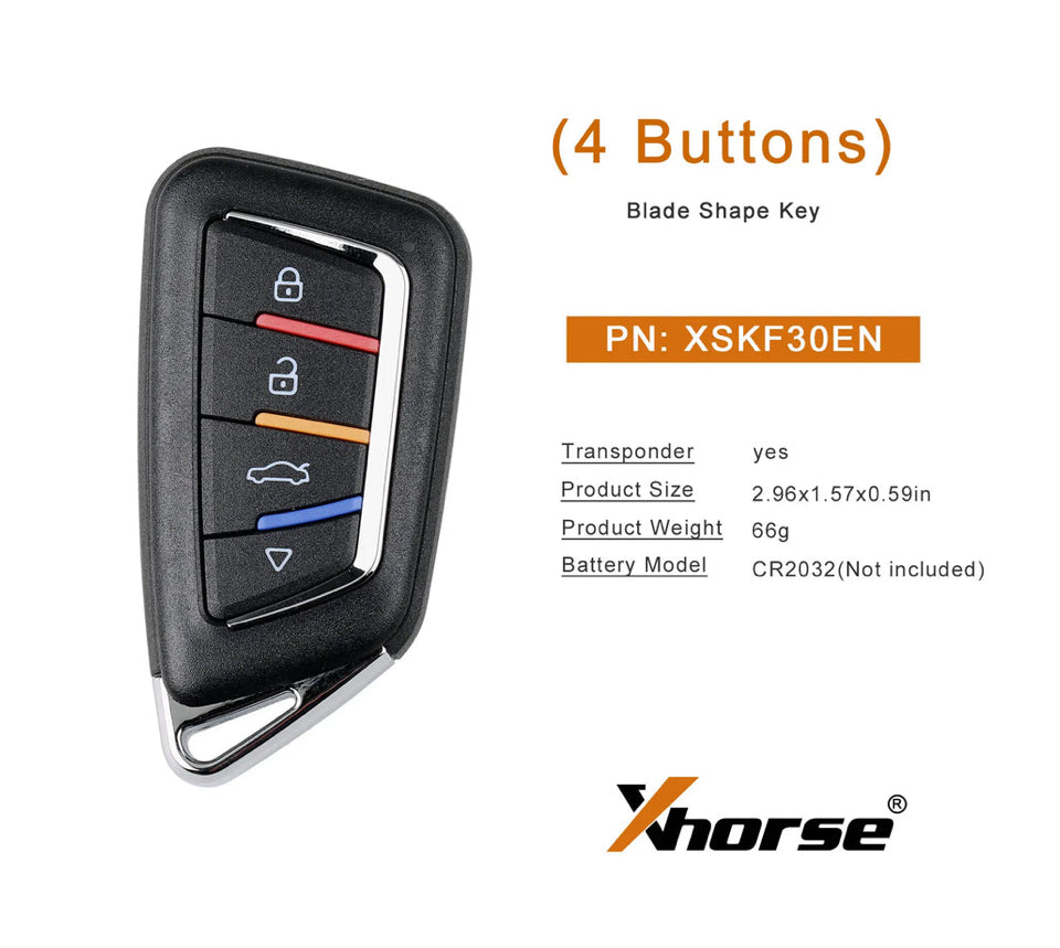 Xhorse - XSKF30EN - Knife Style / 4-Button Universal Smart Key for VVDI Key Tool