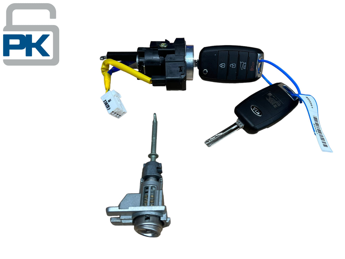 2014-2019 Kia Soul Ignition & Door Lock Cylinder Set 2 Flip Keys New