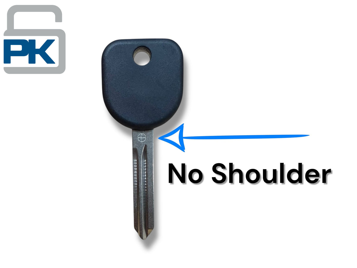 B111 / B111PT GM Transponder Key Without Shoulder (Chip 46 Circle+)(Aftermarket) (25 Pack)