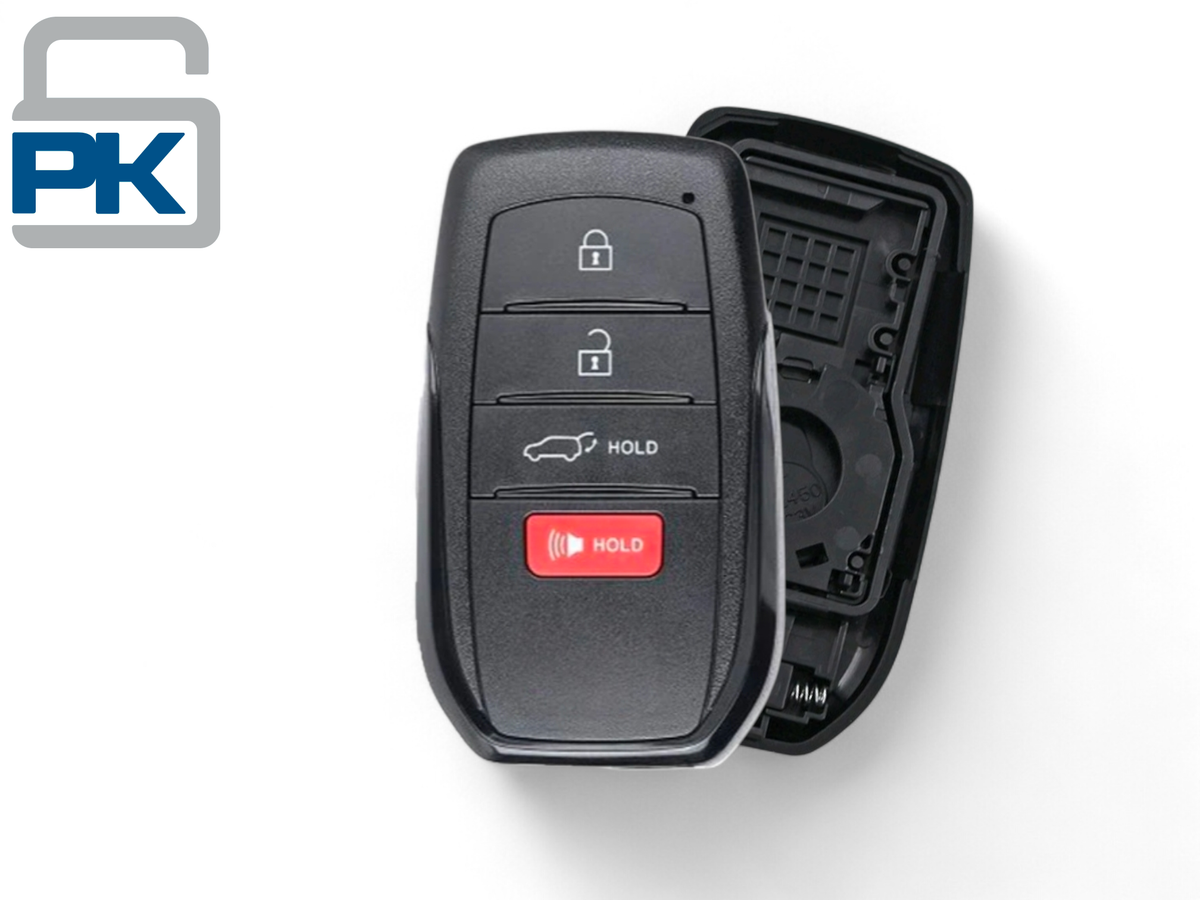 21-25 Toyota SUV Smart Key Shell 4-Button FCC: HYQ14FBX (Aftermarket)