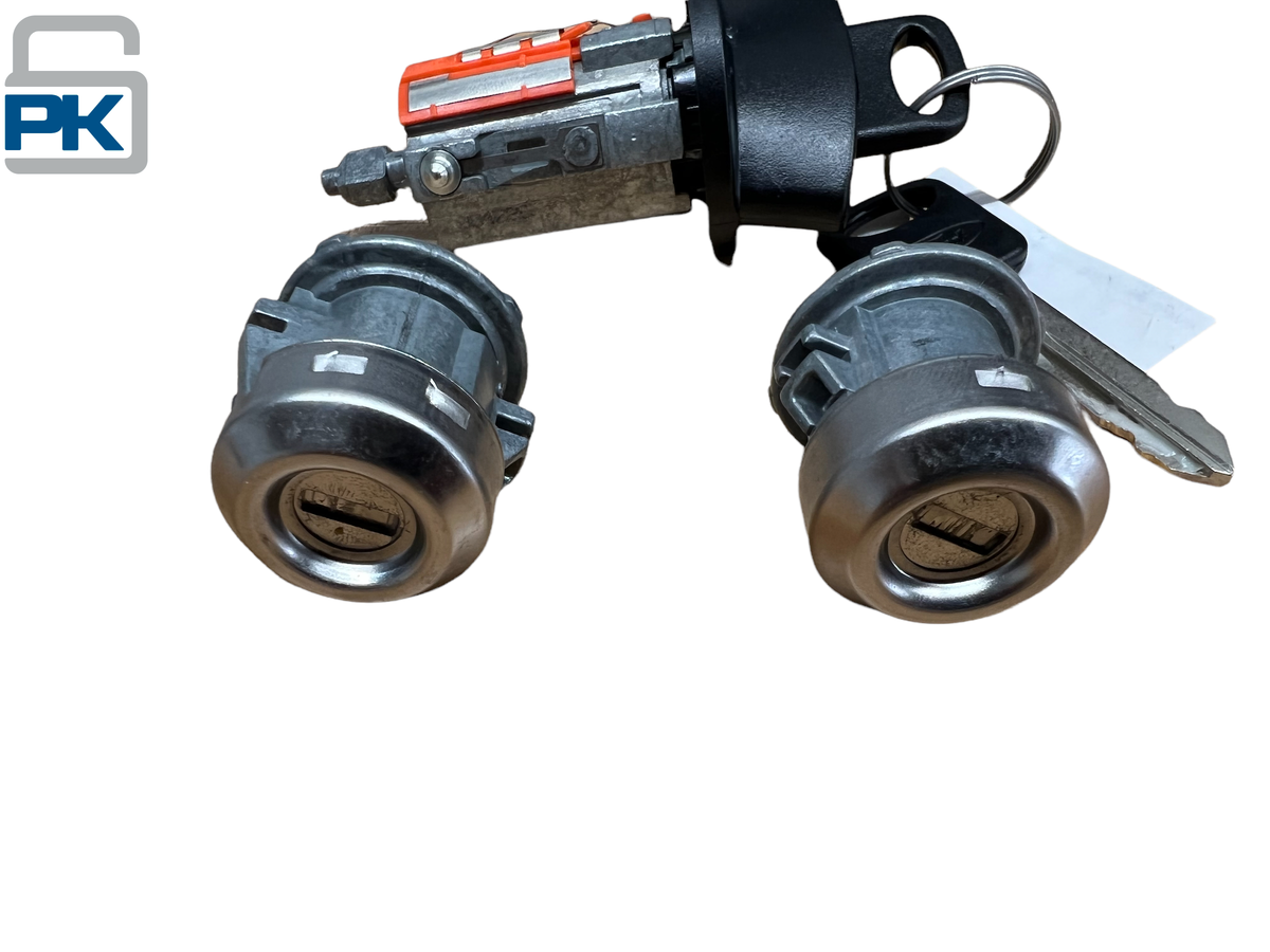 98-07 Ford F-250 F-350 Ignition Door Lock Cylinder Set (OEM)