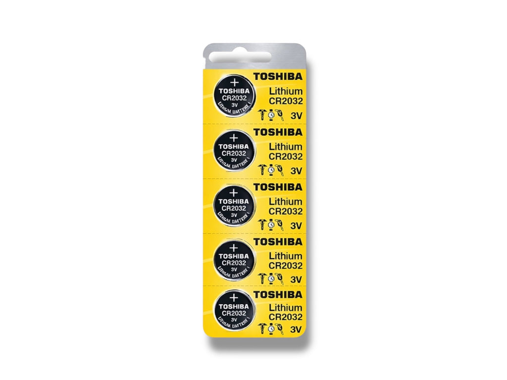 Toshiba - CR2032 - 3V Lithium Battery (5 Pack)