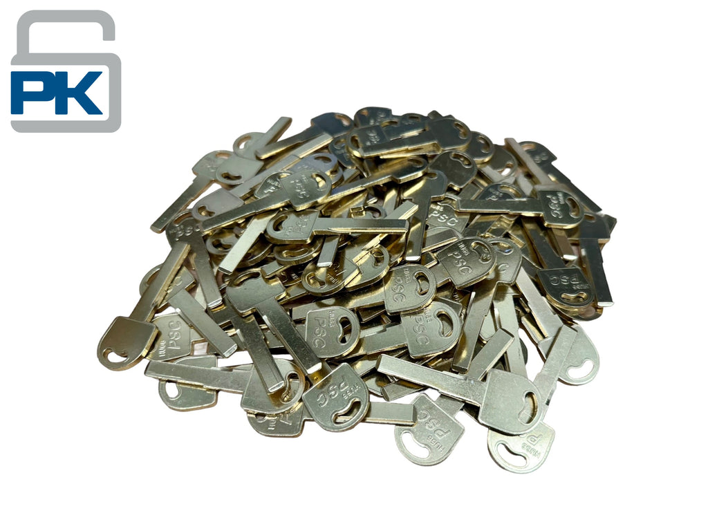 HU66 Audi VW Porsche Metal Key Blank High Security Test Blade (50 Pack)