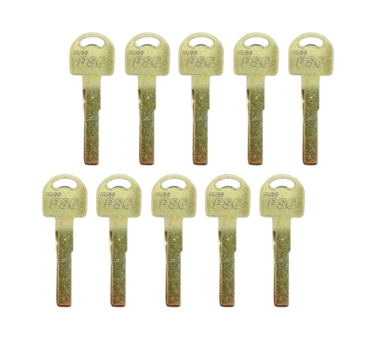 HU66 Audi VW Porsche Metal Key Blank High Security Test Blade (10 Pack)