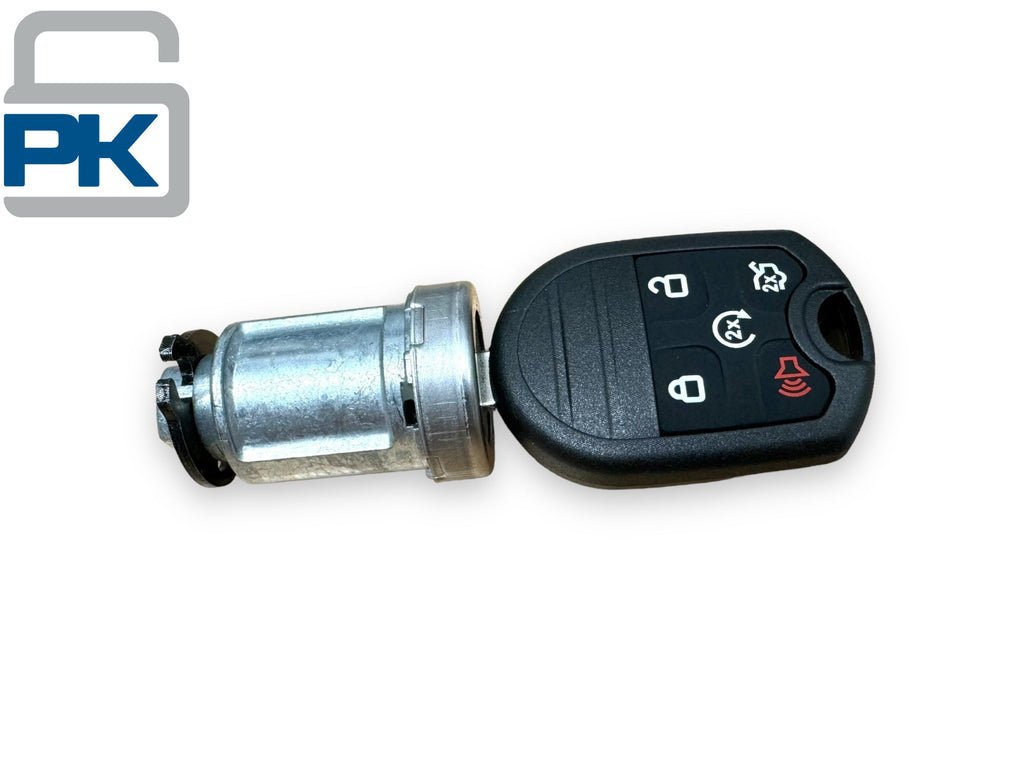 12-15 Explorer Expedition Flex Taurus Ignition Lock Cylinder With 2 Remote Keys New AU5Z-11582-B