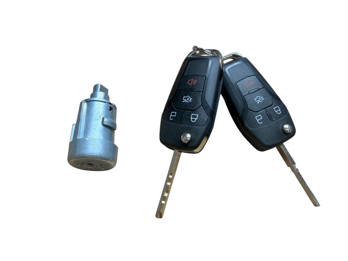 19-23 Ford Transit Connect Ignition Lock Cylinder / 2 Remotes / PN: 3M5Z-11582-A (Aftermarket)