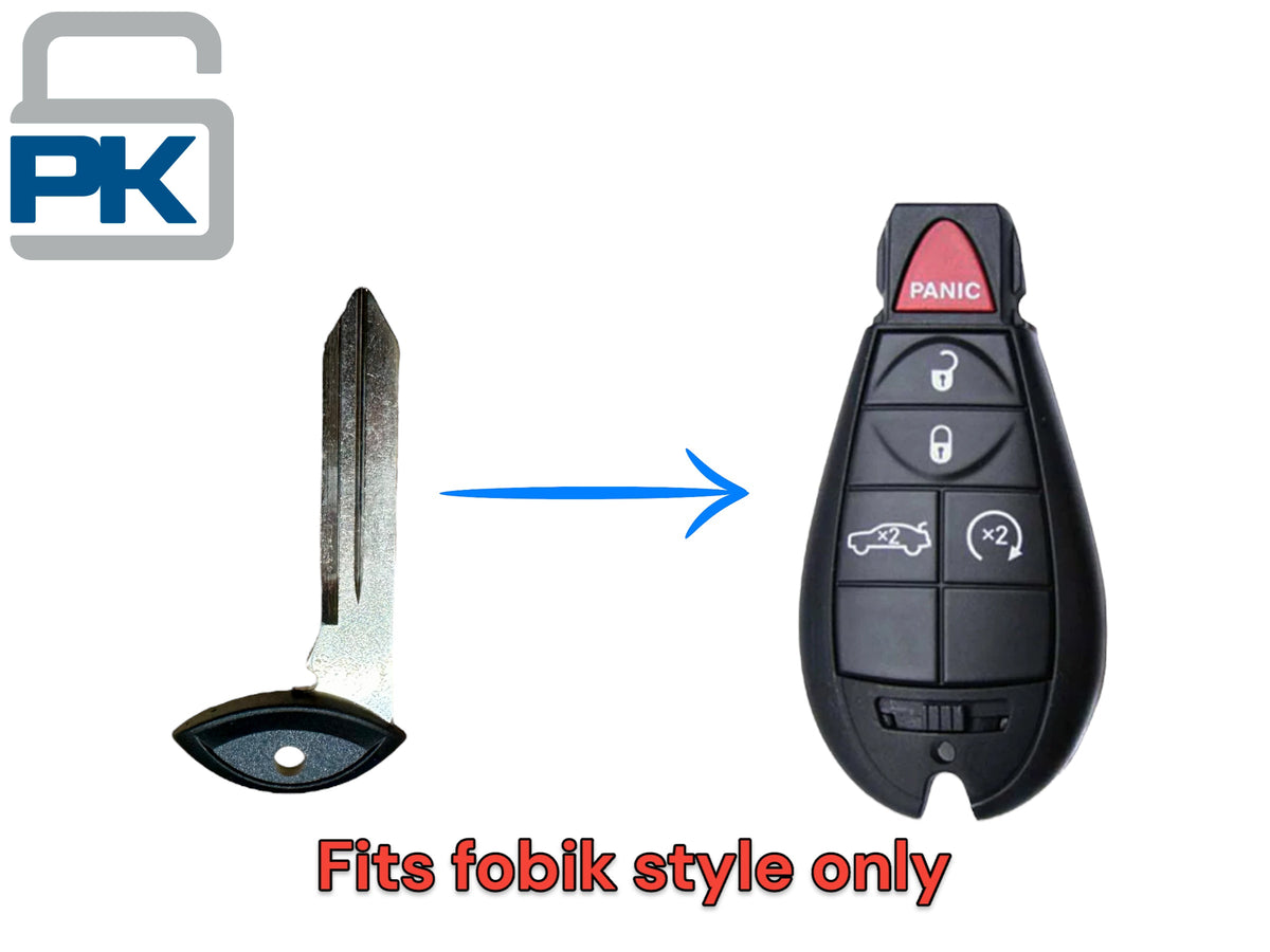 2008-2021 Chrysler Dodge Jeep Emergency Key Blade Insert Fobik Y159 68029829AA