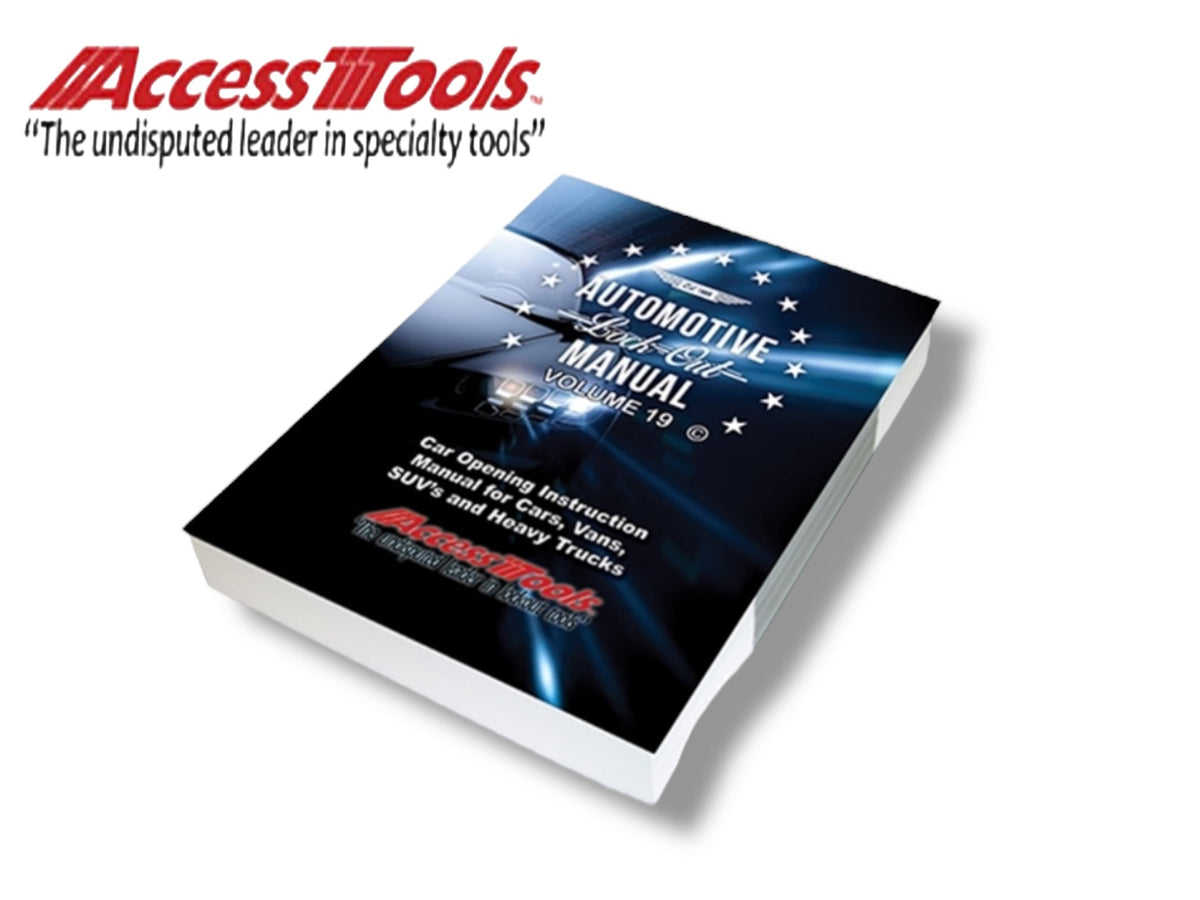 Access Tools Car Opening Manual — Book Format - Locksmith Course Resource (MS)