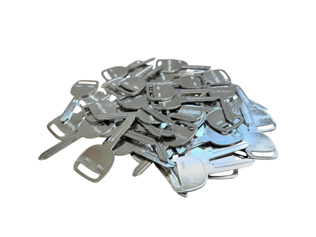 B102 / P1113 - Metal Key Blank for GM (50 Pack) (Aftermarket)