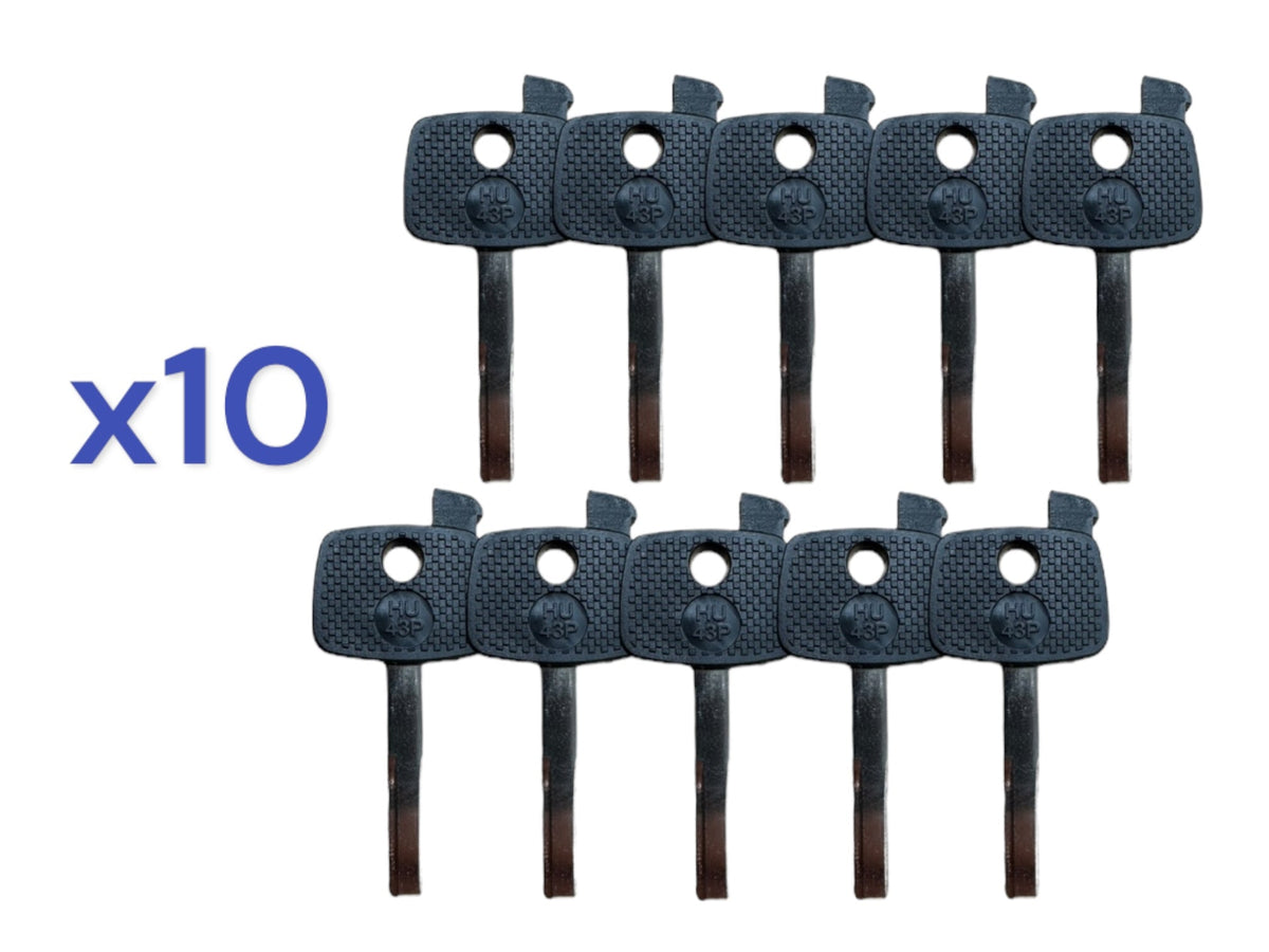 HU43 Key Shell GM Pontiac GTO Key Blank HU43-P (10 Pack)