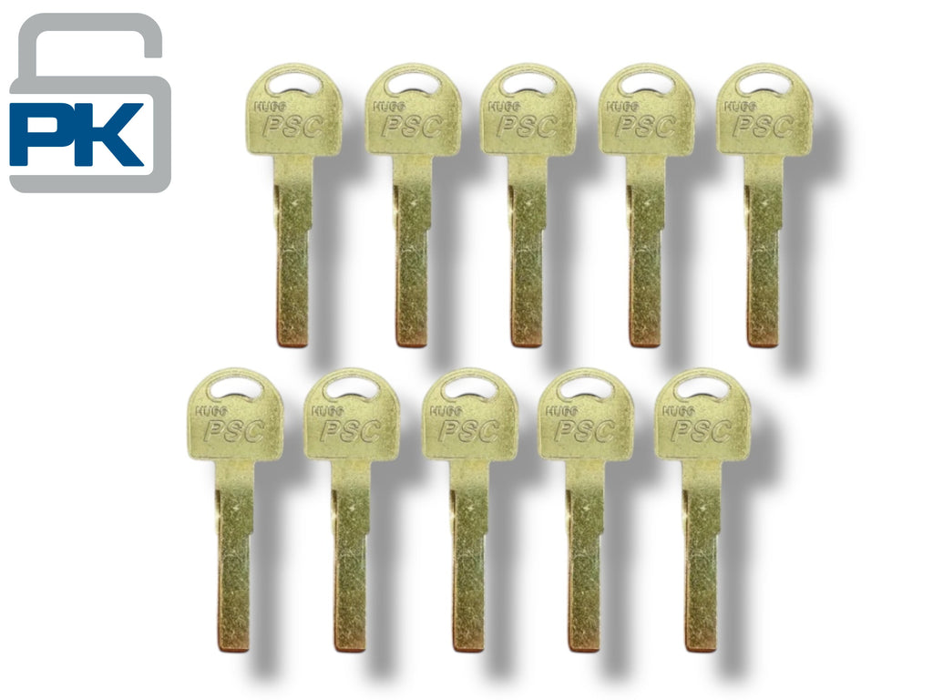 HU66 Audi VW Porsche Metal Key Blank High Security Test Blade (10 Pack)
