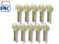 HU66 Audi VW Porsche Metal Key Blank High Security Test Blade (10 Pack)