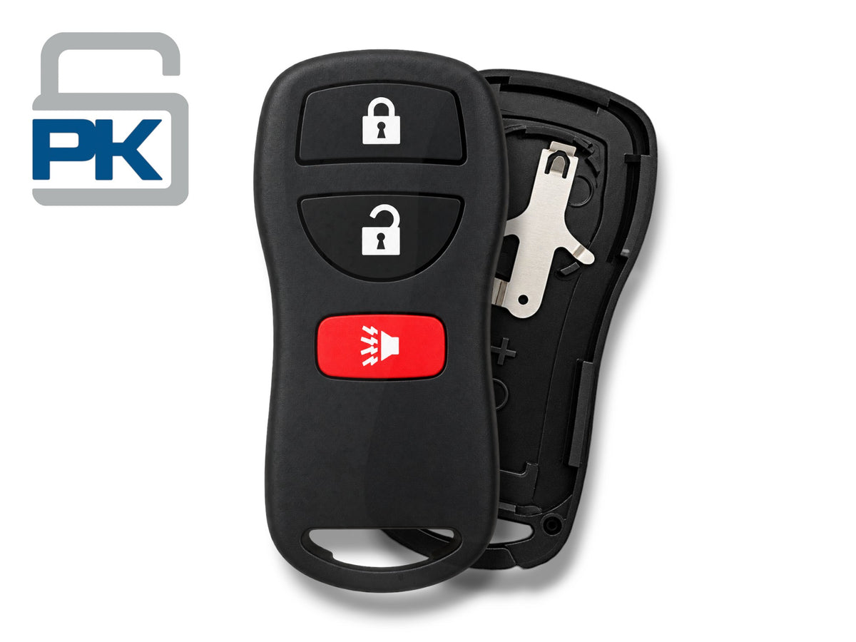 02-07 Nissan Keyless Entry SHELL 3-Button / KBRASTU15 (Aftermarket)