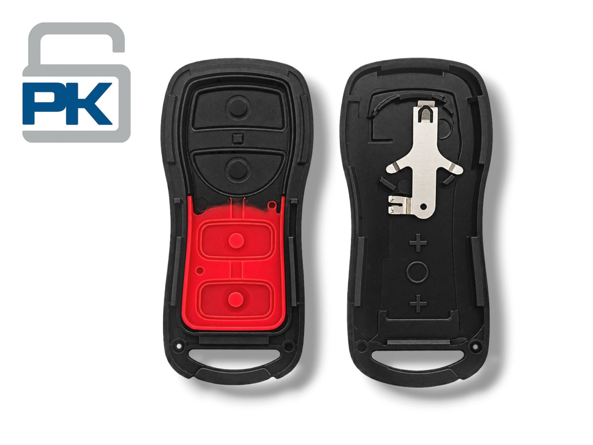 02-07 Nissan Keyless Entry SHELL 3-Button / KBRASTU15 (Aftermarket)