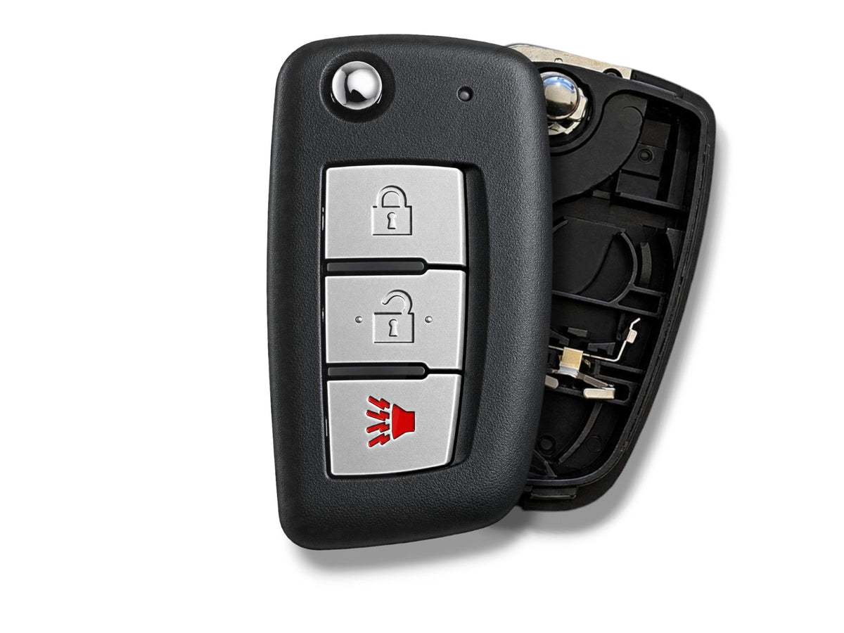14-19 Nissan Rogue Flip Key SHELL 3-Button PN: 28268-4BA1A / CWTWB1G767 (Aftermarket)