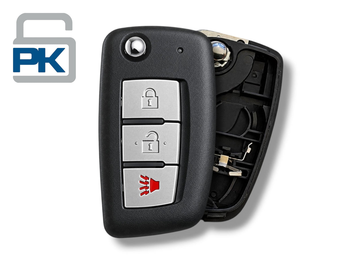14-19 Nissan Rogue Flip Key SHELL 3-Button PN: 28268-4BA1A / CWTWB1G767 (Aftermarket)