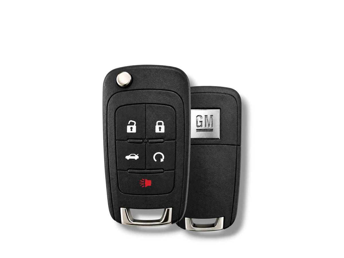 10-17 GM / Buick / Chevrolet Flip Key 5-Button PN: 5927057 / OHT05918179 / PEPS (OEM)