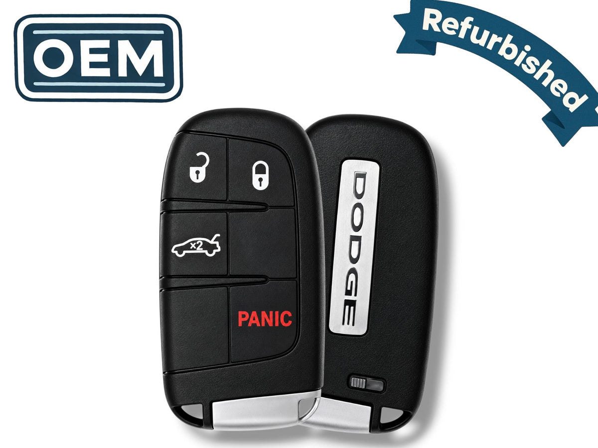 19-23 Dodge Challenger Charger Smart Key 4-Button PN: 68394196AA / M3M-40821302 (OEM Refurb)