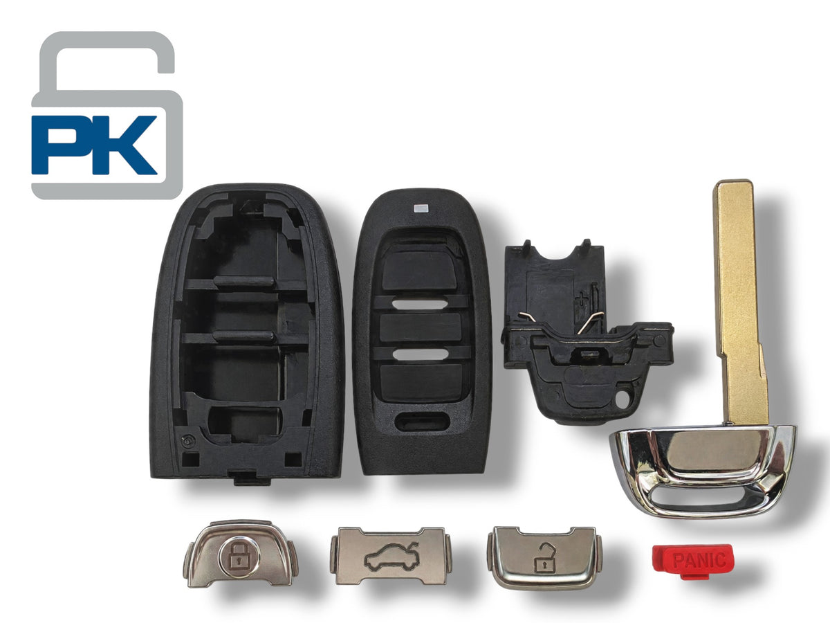 08-16 Audi Smart Key SHELL 4-Button PN: 8K0959754F / IYZFBSB802 (Aftermarket)