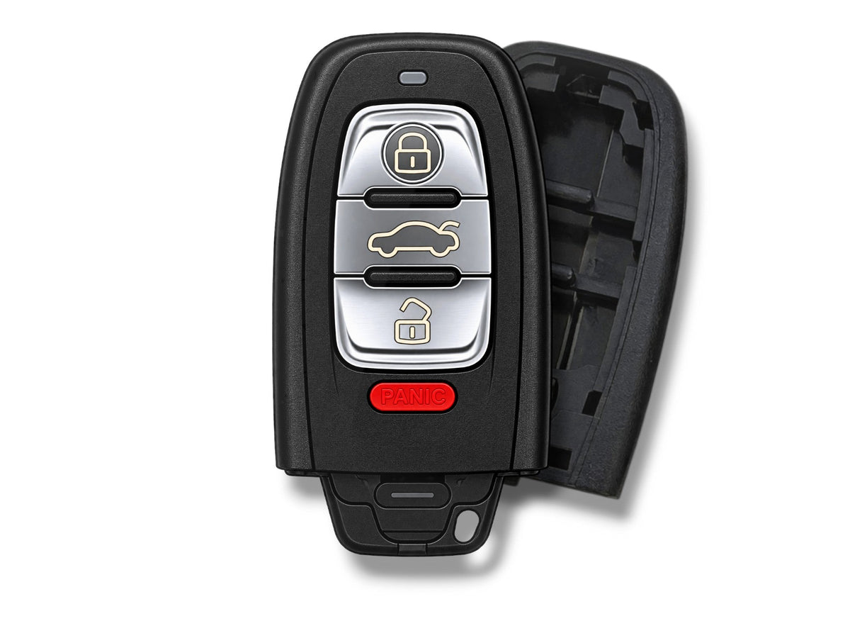 08-16 Audi Smart Key SHELL 4-Button PN: 8K0959754F / IYZFBSB802 (Aftermarket)